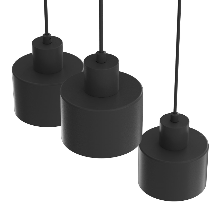 PARKLA Cable Pendant Light 3x E27/15W/230V, Black