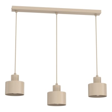 PARKLA cable pendant light 3xE27/15W/230V beige