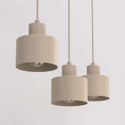 PARKLA cable pendant light 3xE27/15W/230V beige