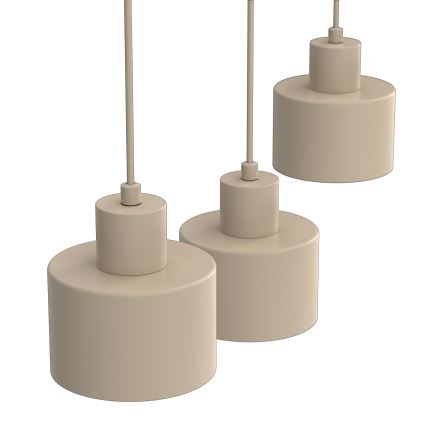 PARKLA cable pendant light 3xE27/15W/230V beige