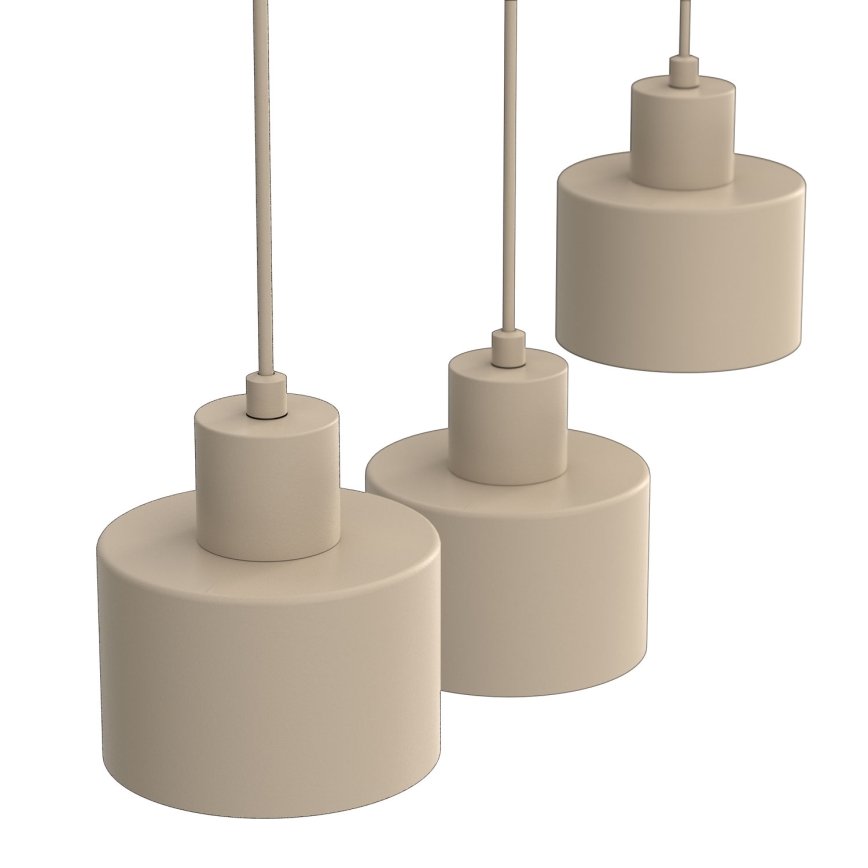 PARKLA cable pendant light 3xE27/15W/230V beige