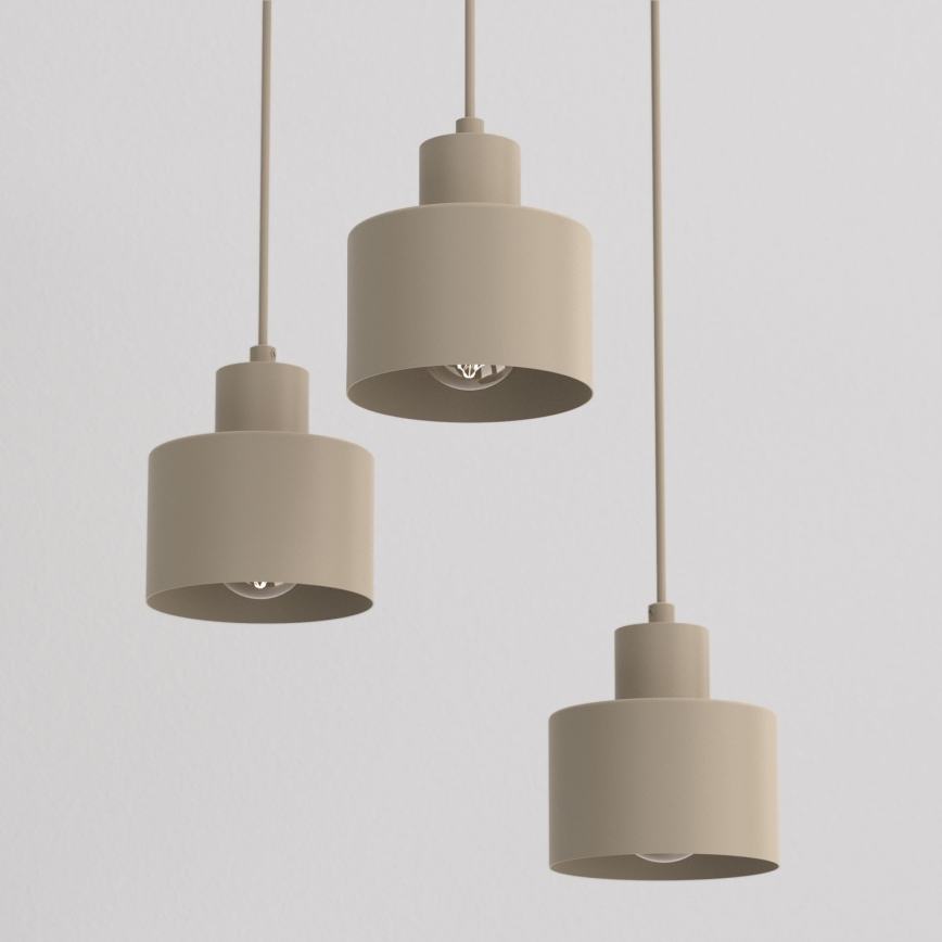 PARKLA Cable Pendant Light 3xE27/15W/230V, Beige