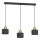 PARKLA cable pendant light, 3xE27/15W/230V, black