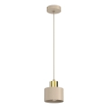 PARKLA Cable-Suspended Pendant Light 1xE27/15W/230V Beige/Gold