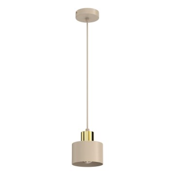 PARKLA Cable-Suspended Pendant Light 1xE27/15W/230V Beige/Gold
