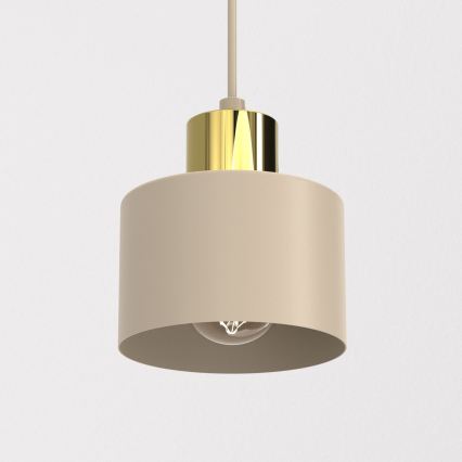 PARKLA Cable-Suspended Pendant Light 1xE27/15W/230V Beige/Gold