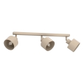 PARKLA Spotlight, 3x E27/15W/230V, Beige