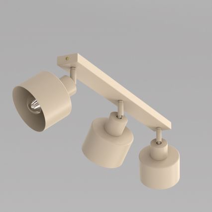 PARKLA Spotlight, 3x E27/15W/230V, Beige