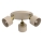 PARKLA Spotlight 3xE27/15W/230V Beige/Gold