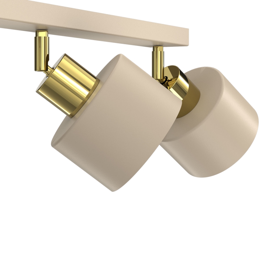 PARKLA Spotlight 3xE27/15W/230V Beige/Gold