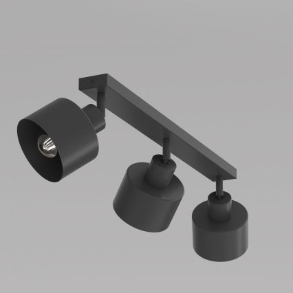 PARKLA Spotlight 3xE27/15W/230V, Black