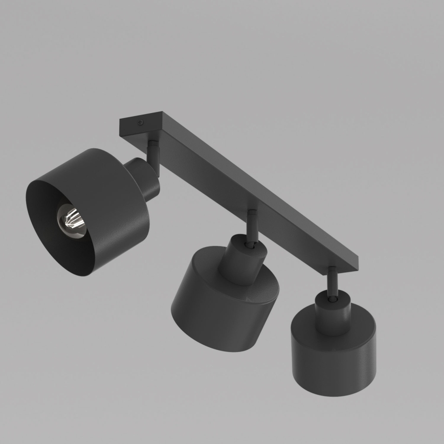 PARKLA Spotlight 3xE27/15W/230V, Black