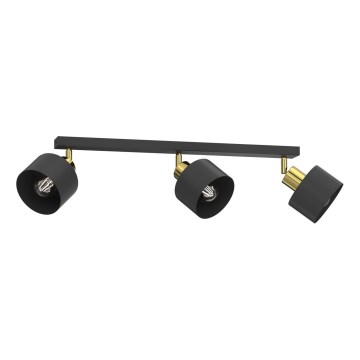 PARKLA Spotlight 3xE27/15W/230V Black