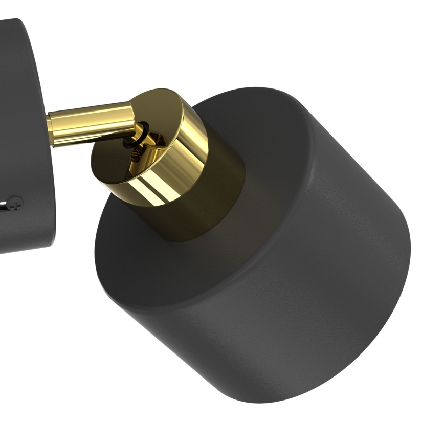 PARKLA wall-mounted spotlight 1xE27/15W/230V black/gold