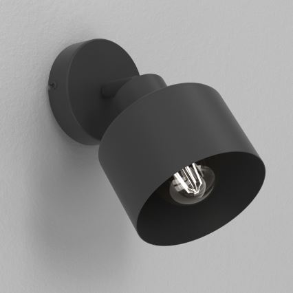 PARKLA wall-mounted spotlight 1xE27/15W/230V, black
