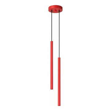PASTELO Cable Pendant Light 2xG9/8W/230V, Red