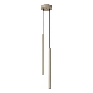 PASTELO cable-suspended pendant light 2x G9/8W/230V, taupe