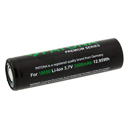 PATONA - 18650 Li-ion Rechargeable Battery 3500 mAh PREMIUM 3.7 V