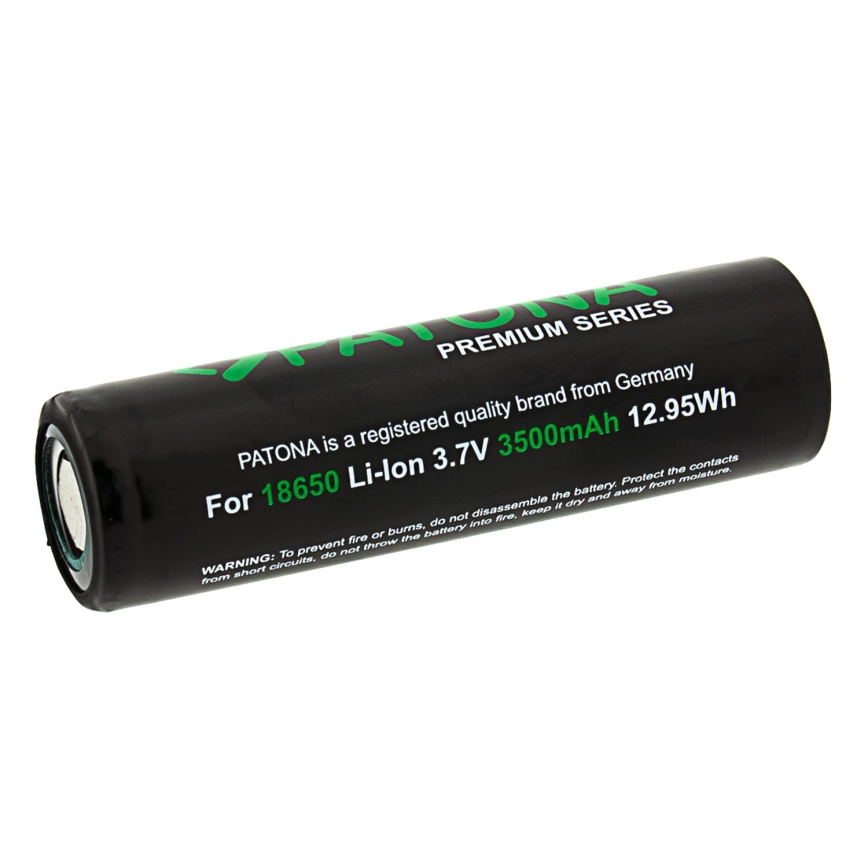 PATONA - 18650 Li-ion Rechargeable Battery 3500 mAh PREMIUM 3.7 V