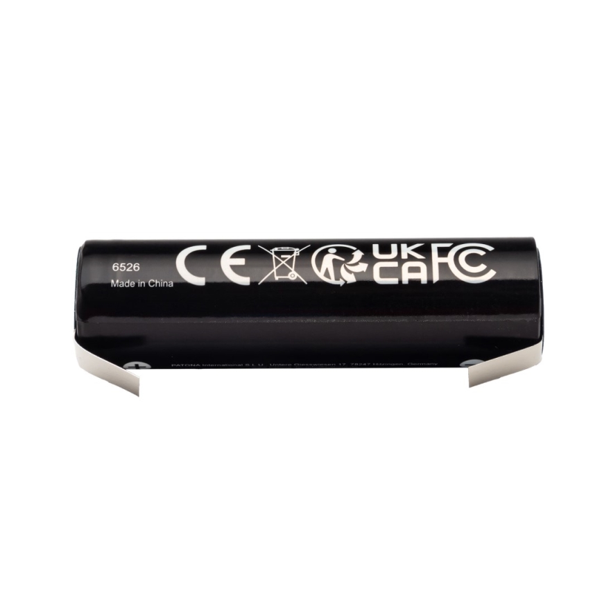 PATONA - Battery 18650 Li-lon 3000mAh PREMIUM 3,7V with strip terminals for soldering