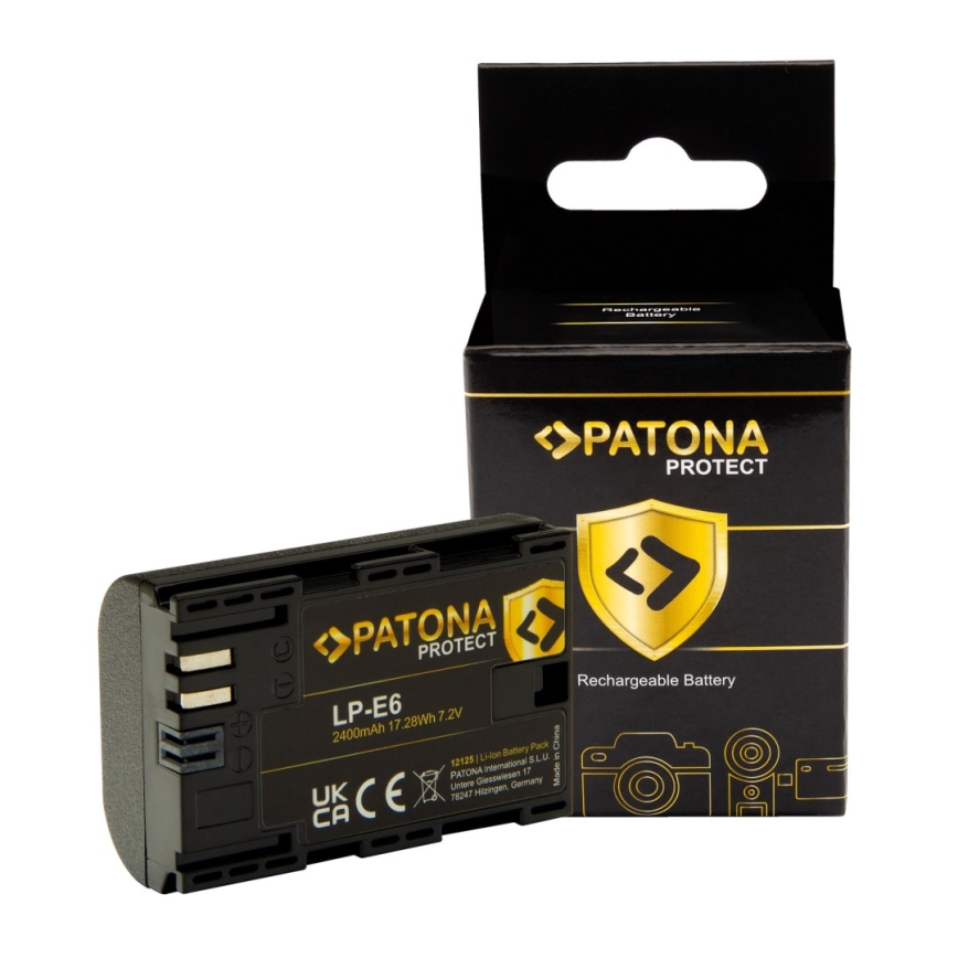 PATONA - Battery Canon LP-E6 2400mAh Li-Ion Protect