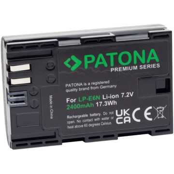 PATONA - Battery Canon LP-E6N 2400mAh Li-Ion Premium 80D