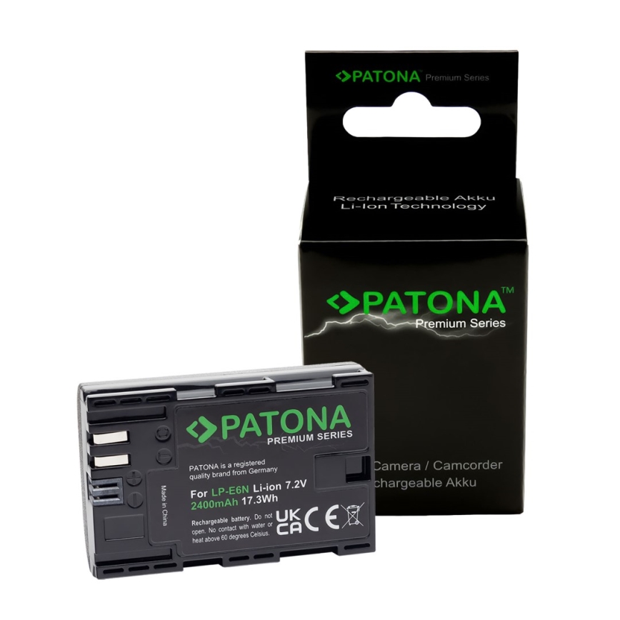 PATONA - Battery Canon LP-E6N 2400mAh Li-Ion Premium 80D