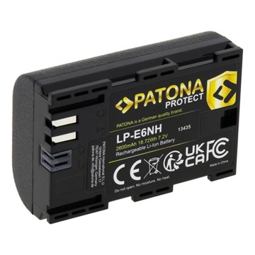 PATONA - Battery Canon LP-E6NH 2600mAh Li-Ion Protect EOS R5/R6