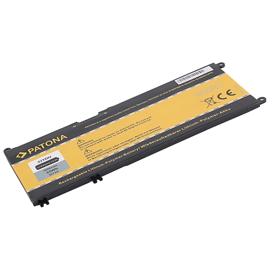 PATONA - Battery DELL Inspiron 13/15/17 G3 3600mAh Li-Pol 15,2V 33YDH