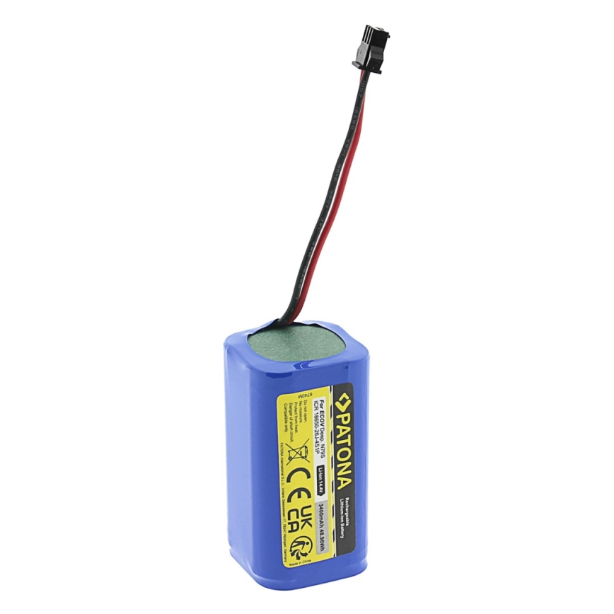 PATONA - Battery Ecovacs Deebot 600/N79/715 3400mAh Li-lon 14,4V