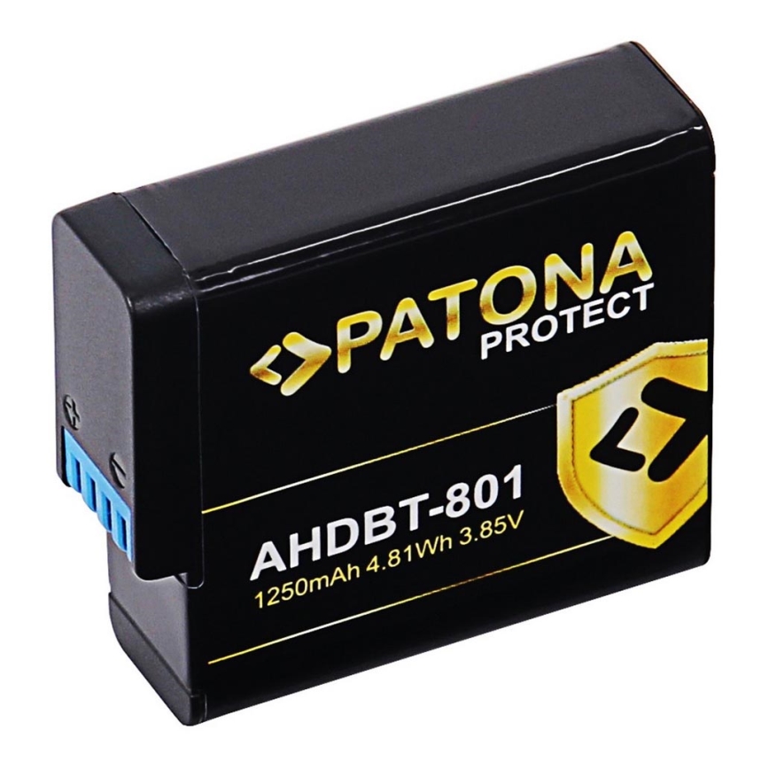 PATONA - Battery GoPro Hero 5/6/7/8 1250mAh Li-Ion Protect