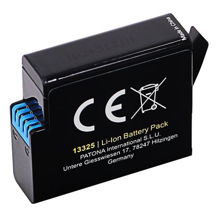PATONA - Battery GoPro Hero 5/6/7/8 1250mAh Li-Ion Protect
