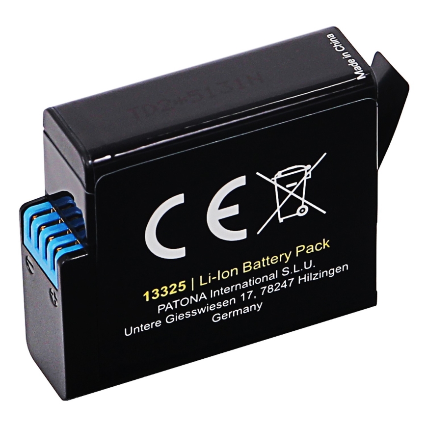 PATONA - Battery GoPro Hero 5/6/7/8 1250mAh Li-Ion Protect
