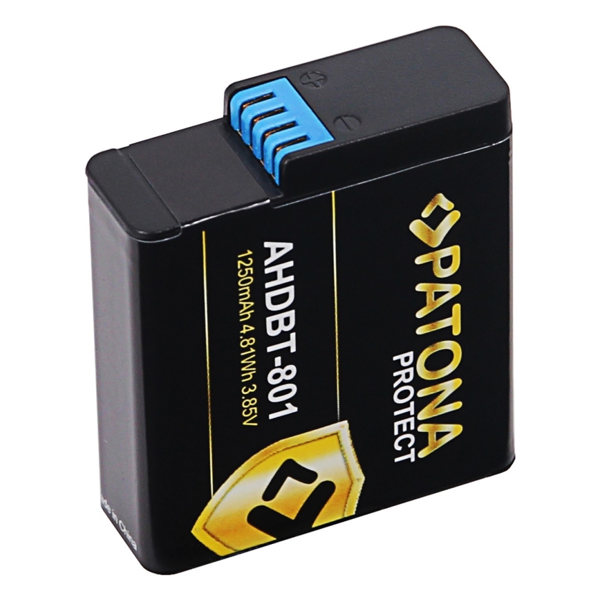 PATONA - Battery GoPro Hero 5/6/7/8 1250mAh Li-Ion Protect
