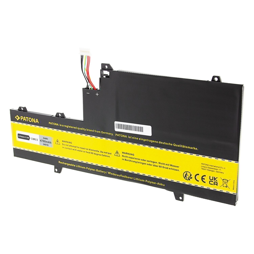 PATONA - Battery HP EliteBook x360 1030 G2 4700mAh Li-Pol 11,55V OM03XL