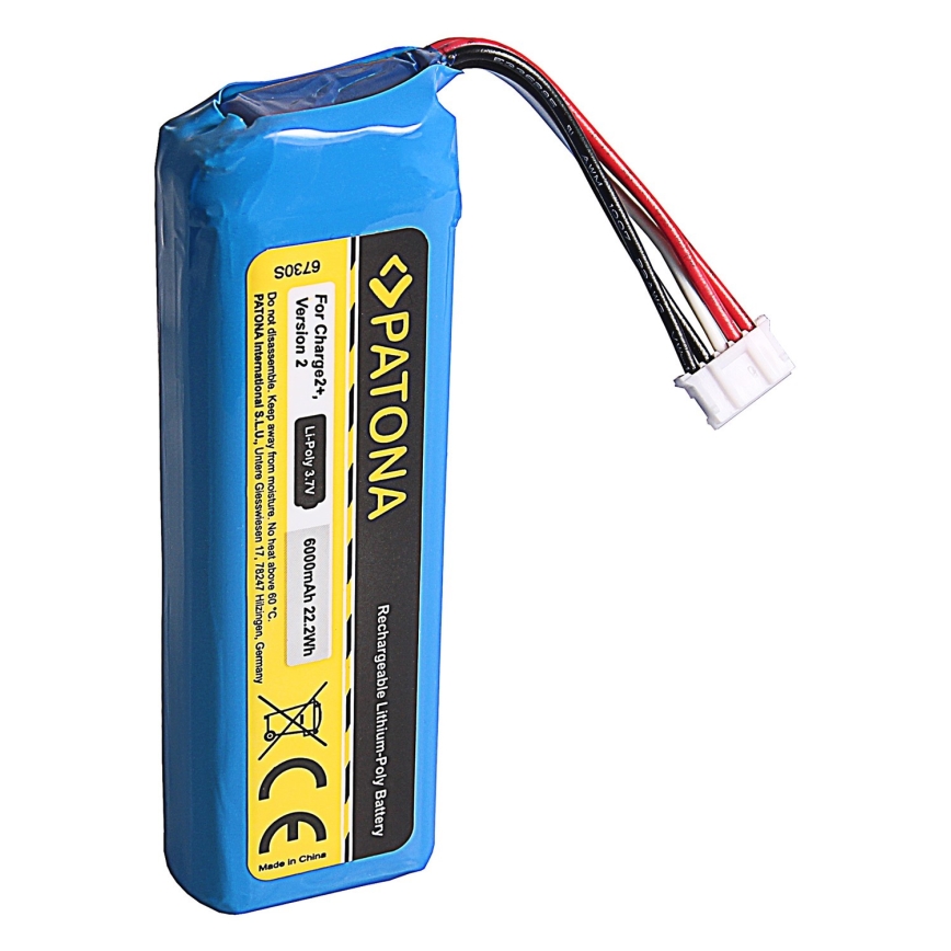 PATONA - Battery JBL Charge 2+/Charge 3 6000mAh 3,7V Li-Pol