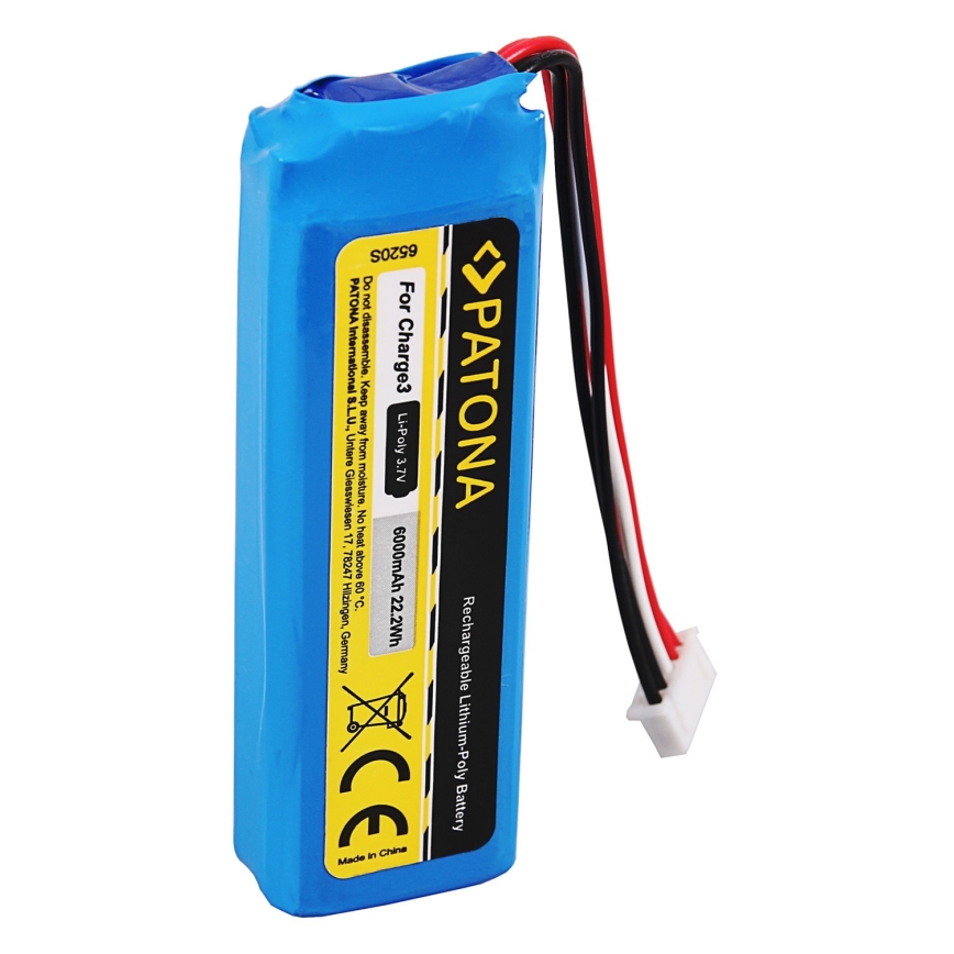 PATONA - Battery JBL Charge 3 6000mAh 3,7V Li-Pol