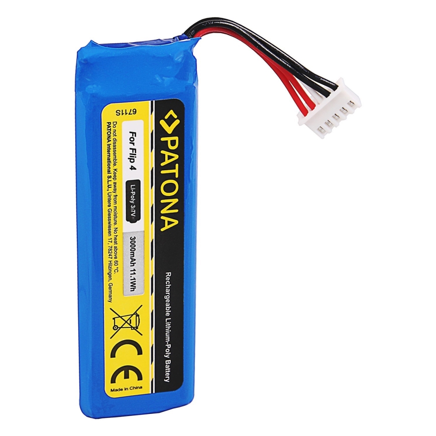 PATONA - Battery  JBL Flip 4 3000mAh 3,7V Li-Pol