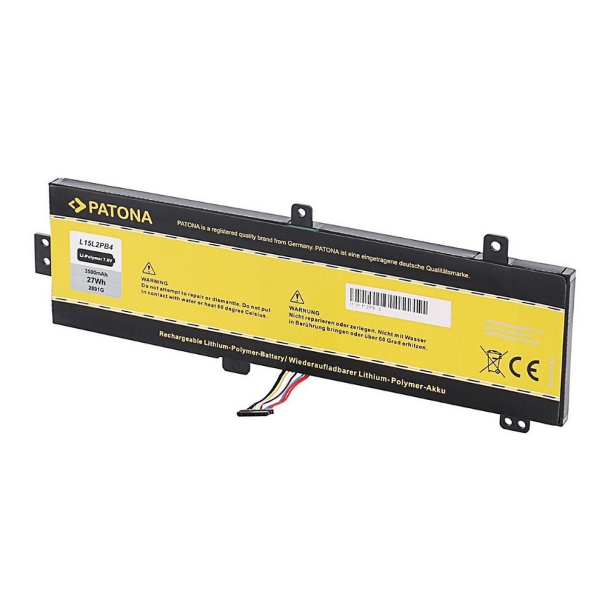 PATONA - Battery LENOVO Ideapad 310-15IBK 4100mAh Li-lon 7,6V L15L2PB4