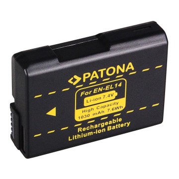 PATONA - Battery Nikon EN-EL14 1030mAh Li-Ion