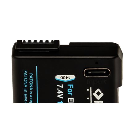 PATONA - Battery Nikon EN-EL14/EN-EL14A 1030mAh Li-Ion Platinum USB-C charging