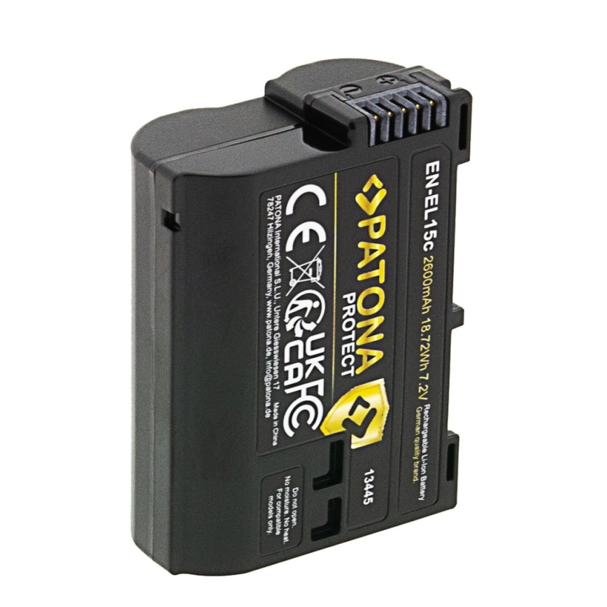 PATONA - Battery Nikon EN-EL15C 2600mAh Li-Ion Protect