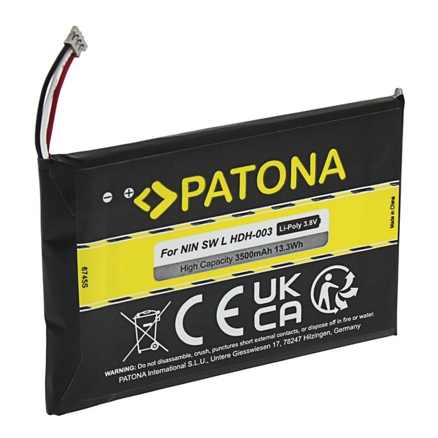 PATONA - Battery Nintendo Switch Lite HDH-003 3500mAh Li-Pol 3,8V