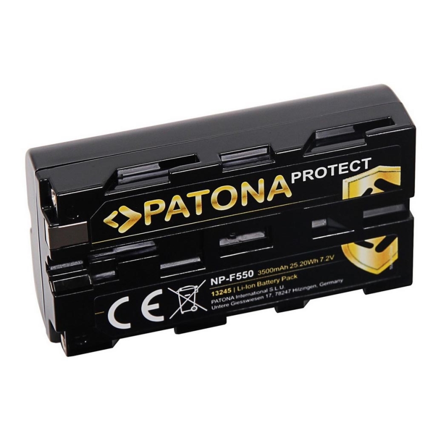 PATONA - Battery Sony NP-F550 3500mAh Li-Ion 7,2V Protect