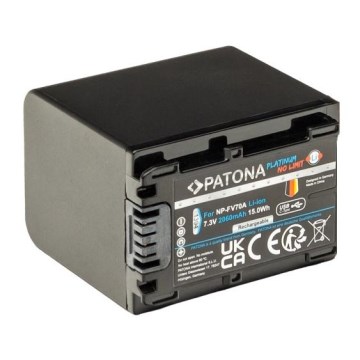 PATONA - Battery Sony NP-FV70A 2060mAh Li-Ion Platinum USB-C charging