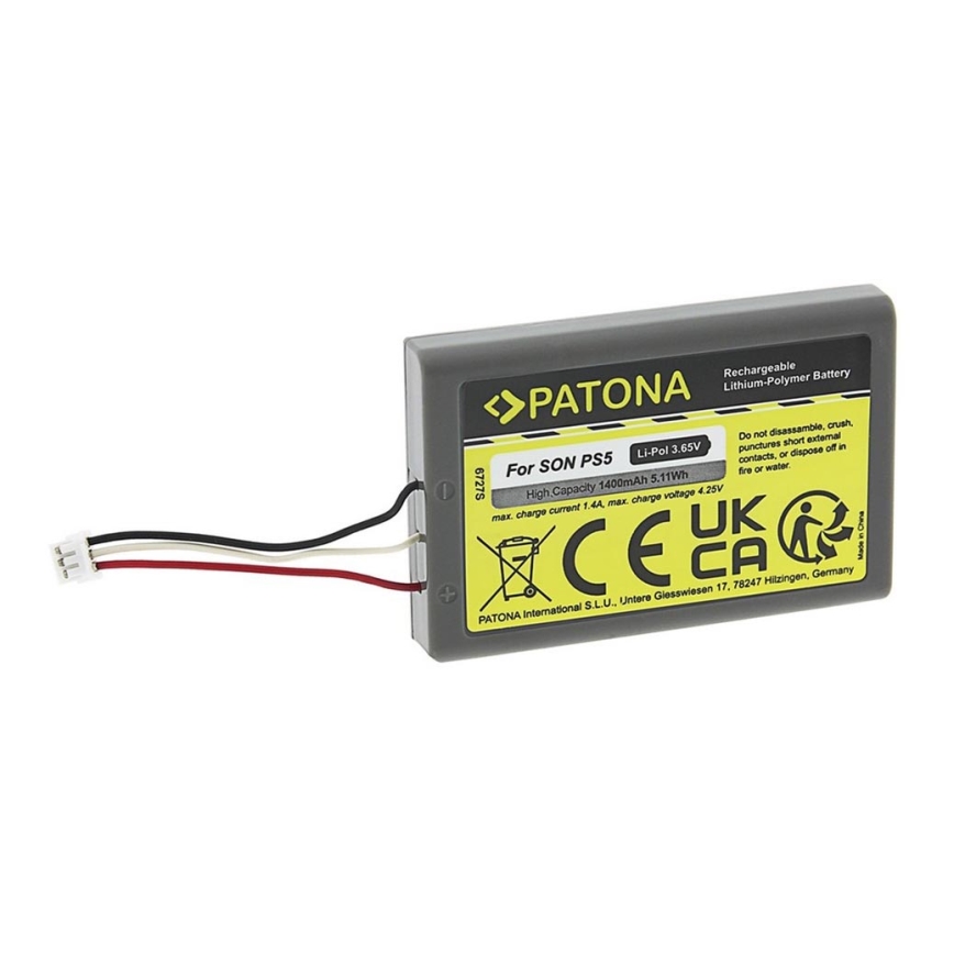 PATONA - Battery Sony Playstation 5/PS5 Li-Pol 1400mAh 3,65V