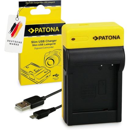 PATONA - Charger Foto Panasonic DMW-BLG10E  slim,USB