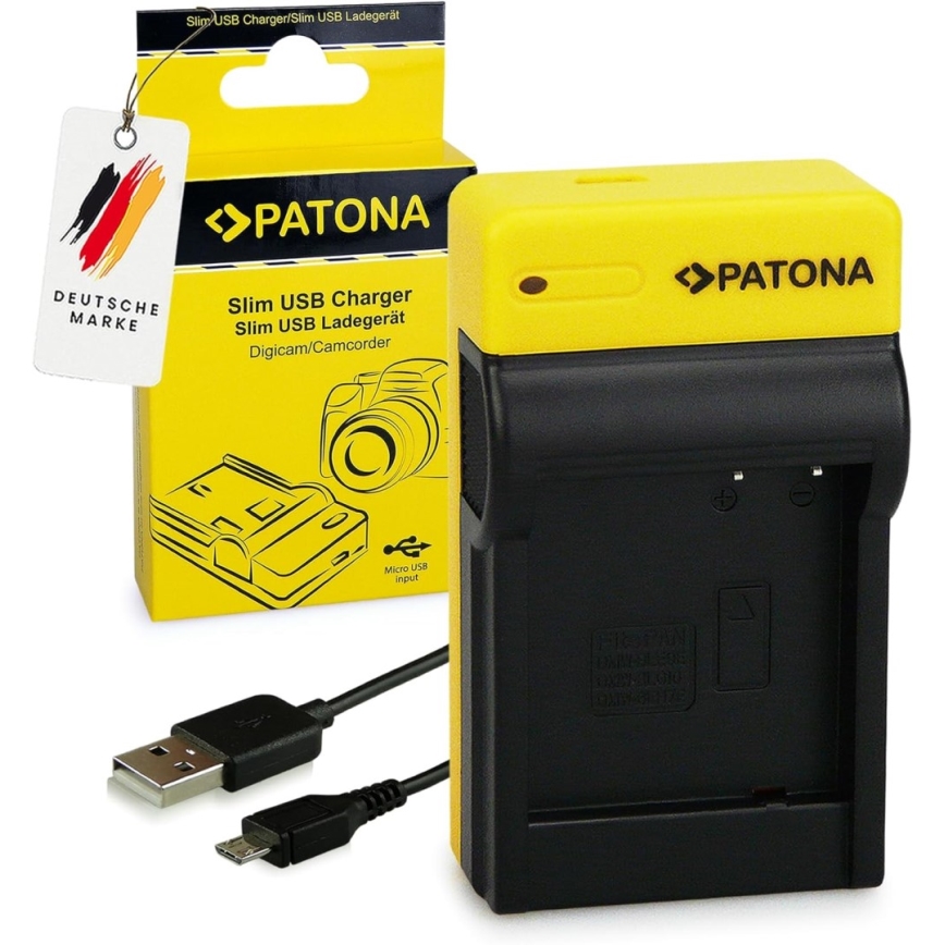 PATONA - Charger Foto Panasonic DMW-BLG10E  slim,USB