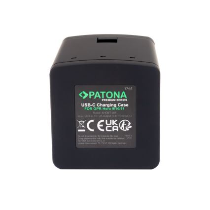 PATONA - Charger Triple GoPro Hero 9/Hero 10/Hero 11/Hero 12