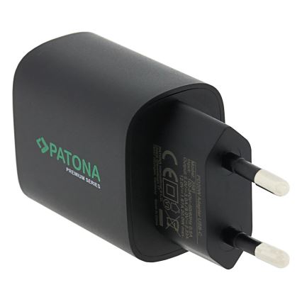 PATONA - Charging adapter USB-C Power delivery 20W/230V black